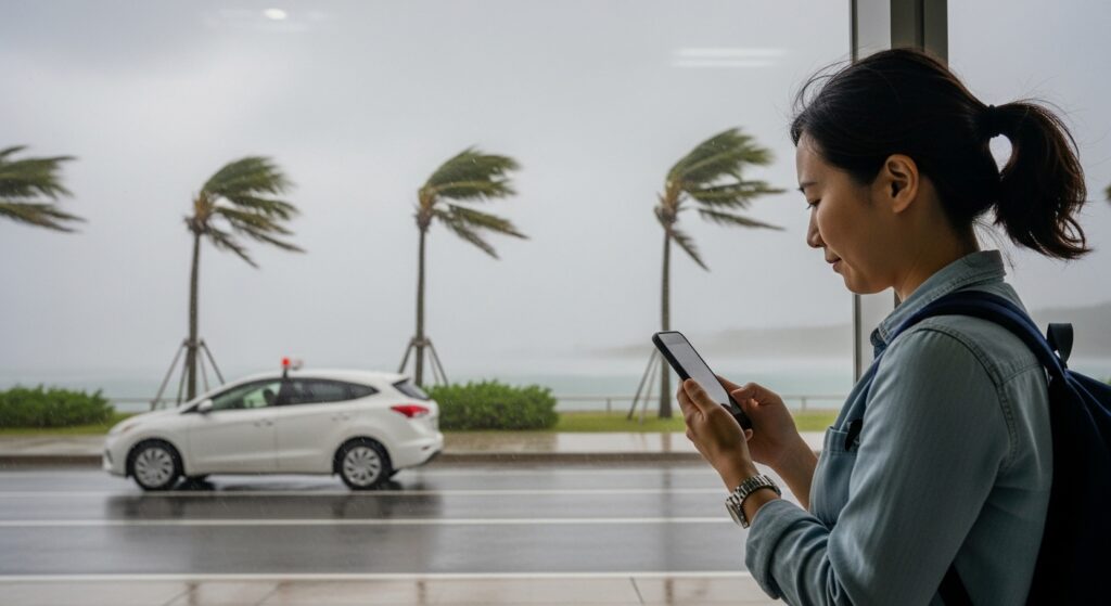 台風シーズンの沖縄旅行も安心！レンオペが実現するレンタカー予約キャンセル時の完全対応マニュアル