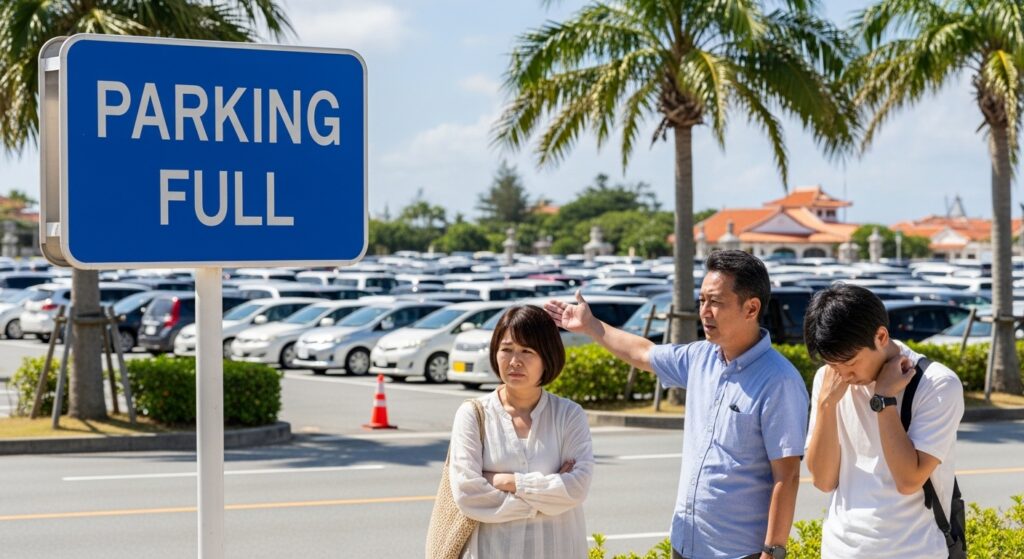 【沖縄 レンタカー】観光施設の駐車場が満車の時の代替手段