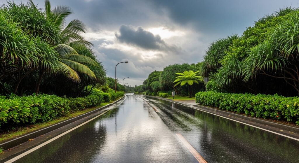 【沖縄 レンタカー】雨上がりに注意したい道路状況とは