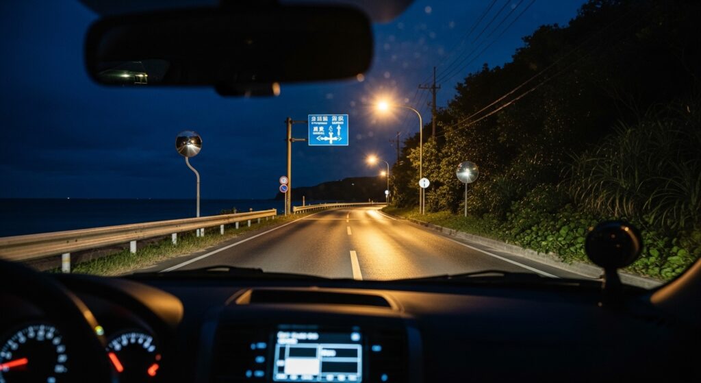 沖縄レンタカー夜間ドライブで見落としやすい危険ポイント｜安全運転のコツを解説