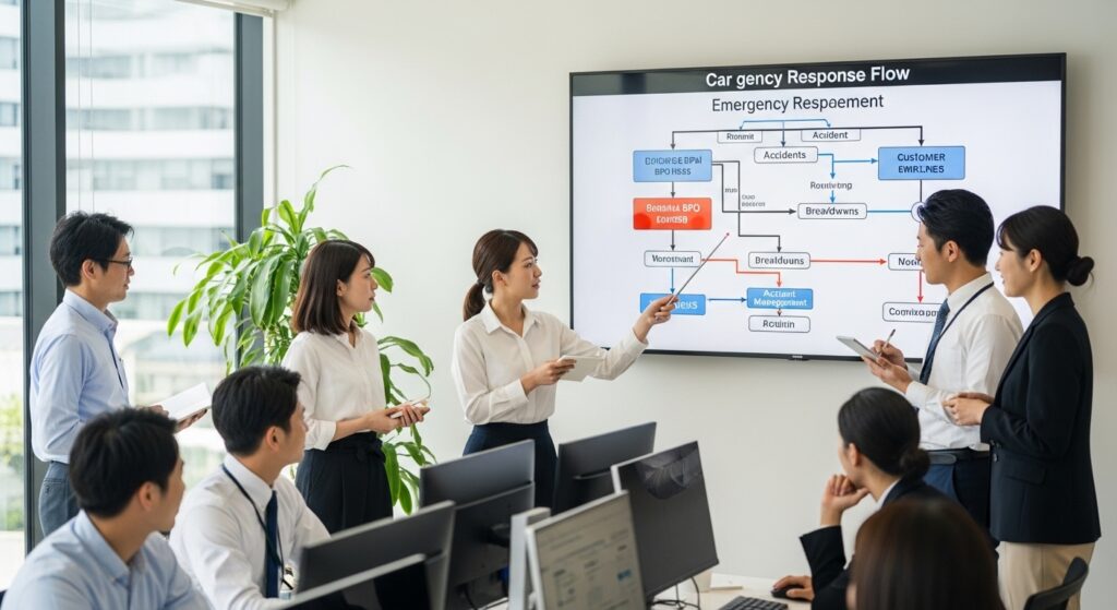 レンタカーBPOでトラブル対応はどうなる？緊急時の流れ