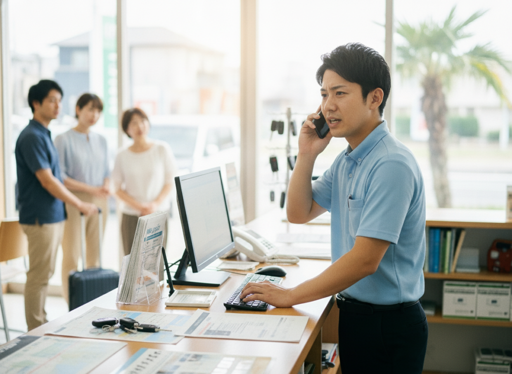 【沖縄レンタカー】「求人に応募こない」と嘆く前に。受付体制を見直す5つの視点